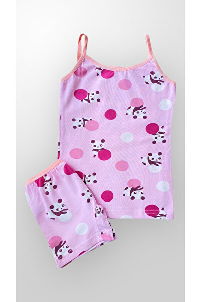 Fil Kids Set boxer pentru fete din bumbac liliac cu model panda