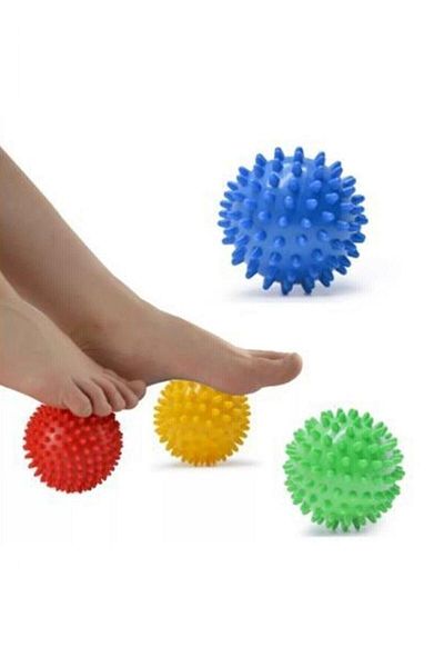 Bunionettes Plantar Fasciitis Muscle Relaxer Ball Massage Ball Spiky Sensory Stimulating Hand Foot Back Body Exercise Ball