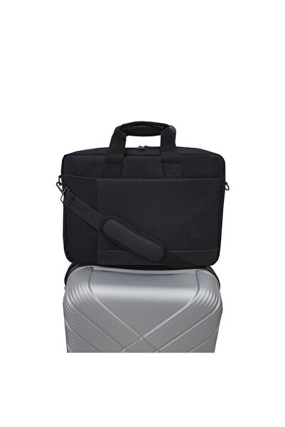 EYM Τσάντα ώμου για φορητό υπολογιστή 3 θέσεων 17,3 ιντσών μαύρο
