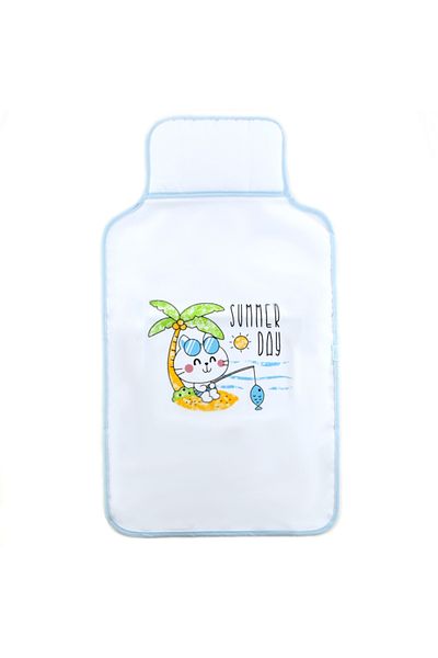 Sebi Bebe Practical Patterned Bottom Opening Blue