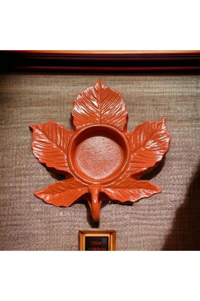 Genel Markalar DEKORATİF TEALİGHT MUMLUK ÇINAR YAPRAĞI YILBAŞI DÜĞÜN NİŞAN BE...