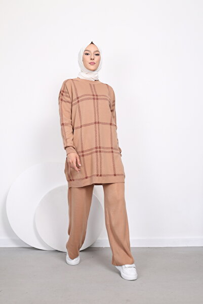 Kirazgym Σετ παντελόνι καρό Glitter Tunic