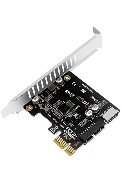 Alfais 4614 Pci-e Express To Type-e Usb 3.0 19 Pin VL805 Anakart Ön Panel Kartı