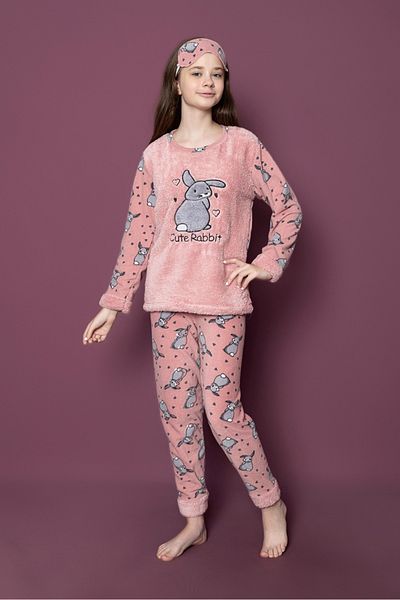 Asel Mother Daughter Combination Polar Pajama Set