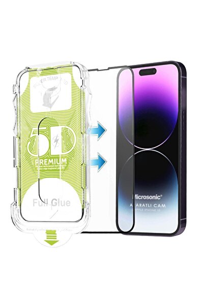 Microsonic Apple iPhone 15 Magic Uygulama Aparatlı Tam Kapatan Ekran Koruyucu...