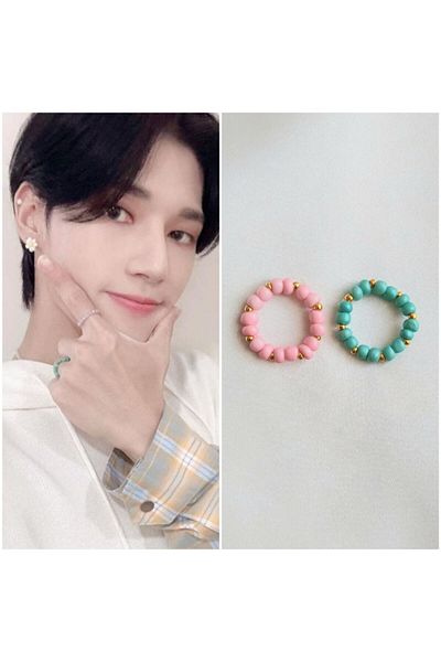 REN Kpop Ateez Wooyoung Ring Set
