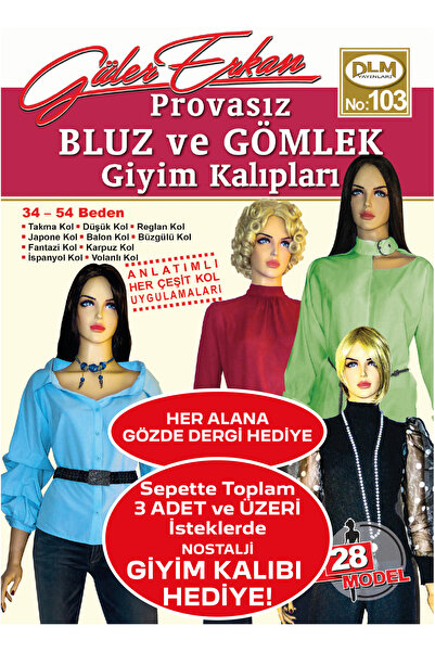 Güler Erkan Provasız Bluz Ve Gömlek Giyim Kalıpları