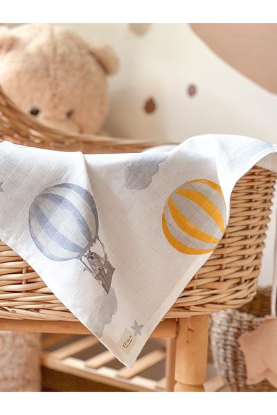 MİLNA BABY&KİDS Multi-Purpose Muslin Baby Blanket Muslin Baby Blanket Muslin Blanket 75x85cm