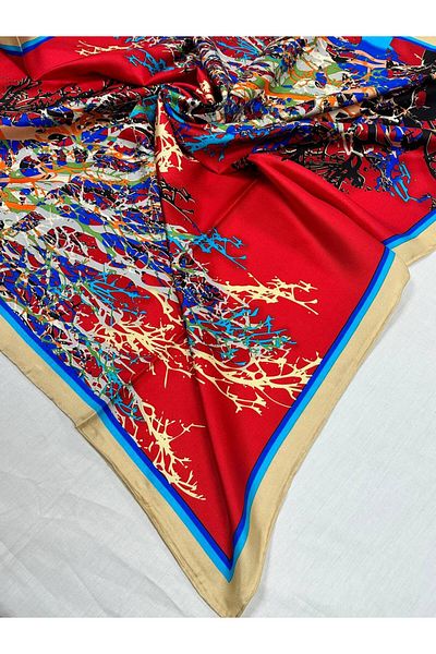 AWAM SILK Awam Silk 100% Pure Twill Silk Scarf 90*90