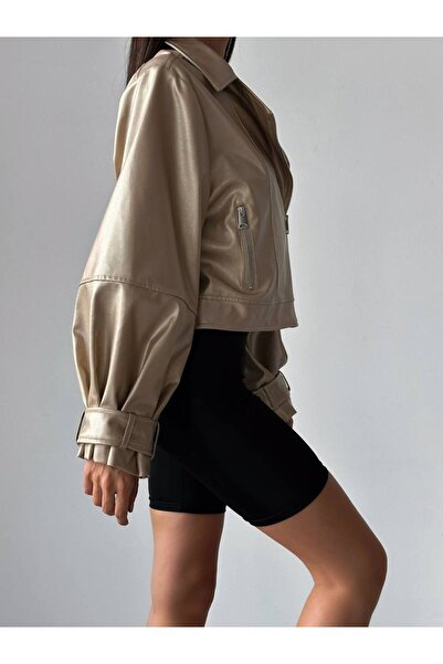 hillone Rafael Bomber Yarasa Kol Deri Mont