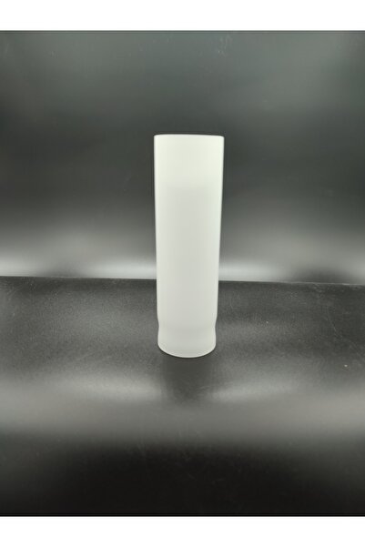 KUĞULU AVİZE CAMI.SİLİNDİR,BEYAZ.(E.14).alt çapı:4.50cm,h:15.50cm.