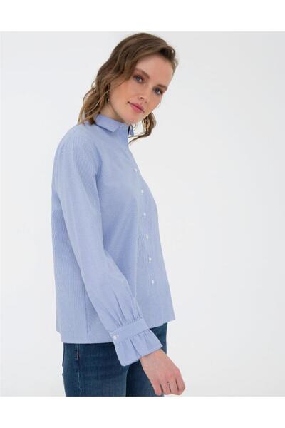Pierre Cardin Kadın Uzun Kollu Basic Gömlek