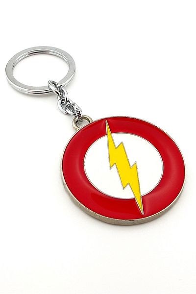 Solfera Flash Logo DC Comics Cinema Large Size Metal Keychain KC065