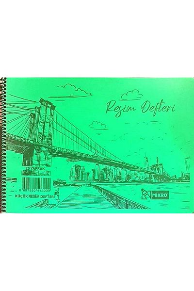 Mikro Picture Notebook Spiral Plastic Cover 25 Sheets 25x35