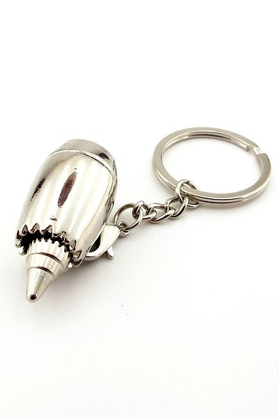 Solfera Airplane Jet Motor Shaped Aviator Pilot Heavy Metal Keychain KC050