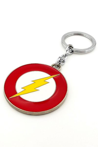 Solfera Flash Logo DC Comics Cinema Large Size Metal Keychain KC065