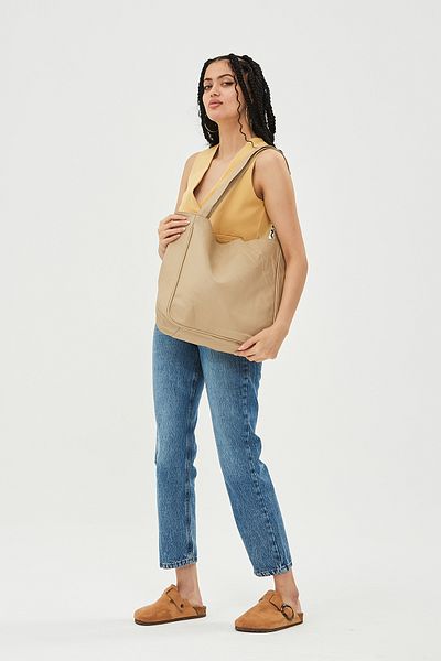 minebag Geantă de umăr pentru femei Casual Shopper Darenn, bej