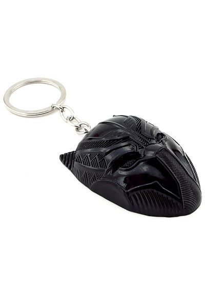 Solfera Black Panther Black Panther Mask Black Metal Keychain KC059