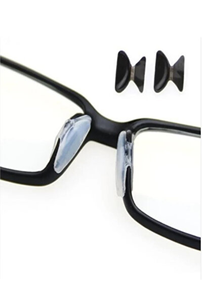 Betül Optik Şeffaf Kaymaz Silikon Burun Pedi Panpan 10 Çift