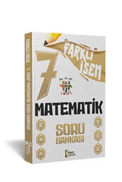İsem Yayınları 2024 Farklı İsem 7. Sınıf Matematik Soru Bankası İsem Yayınları