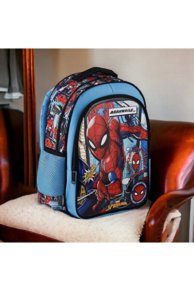 SPIDERMAN Primary School Bag Due Meanwhıle, Lunch Bag and Pencil Bag