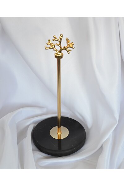 bemdesign Mermer Dekoratif Rulo Kağıt Havluluk Gold Banyo - Mutfak Düzenleyici