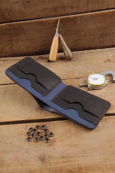 New Coast Leather 1900's Γνήσιο δέρμα Χειροποίητο Μινιμαλιστικό Ανδρικό Πορτοφόλι