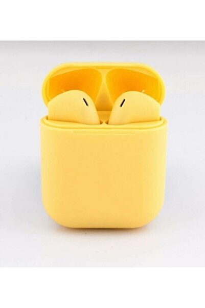 passioniz I12 Sarı 1. Kalite Bluetooth Kulaklık Tüm Telefonlar Ile Uyumlu i12...