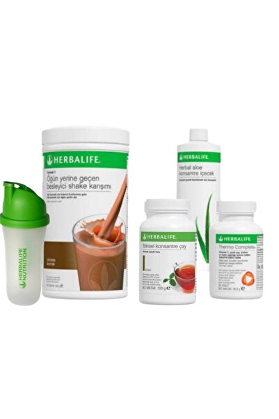 Herbalife Başlangıç Seti-24 (ÇİKOLATALI SHAKE KLASİK 100G ÇAY ALEO KONSANTRE ...