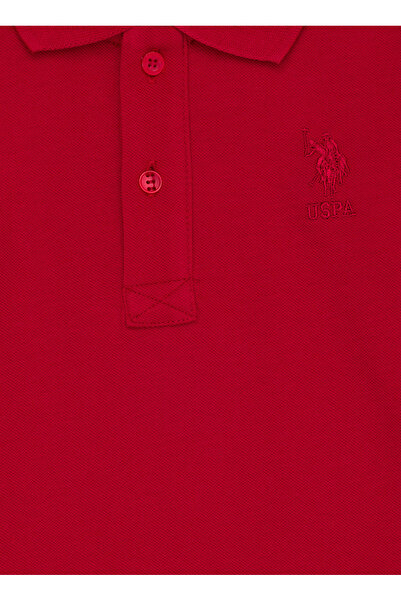 U.S. Polo Assn. Η.Π.Α. Polo Assn. Κόκκινο Boy's Polo λαιμόκοψη μακρυμάνικο φούτερ TP01KIDSSK023