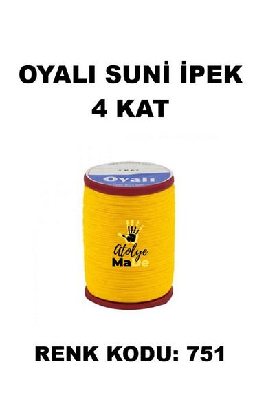 OYALI Τεχνητό μετάξι 4 στρώσεων Κέντημα με βελόνα Κέντημα με βελονάκι Etuval Μονόκλωνο Δίχτυ 35gr Χρώμα Κωδικός 751