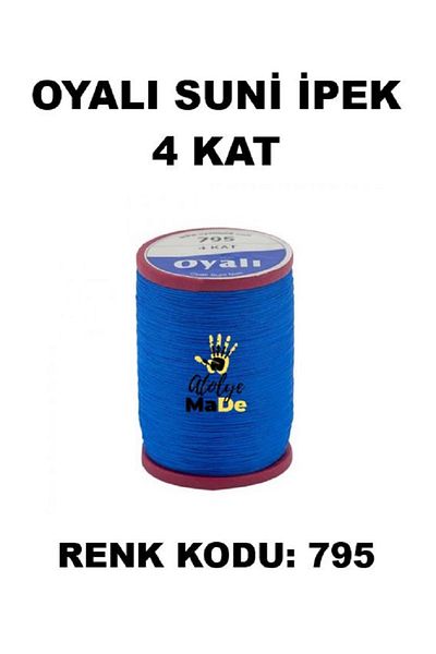 OYALI Τεχνητό μετάξι 4 στρώσεων Κέντημα με βελόνα Κέντημα με βελονάκι Etuval Μονόκλωνο Δίχτυ 35gr Χρώμα Κωδικός 795