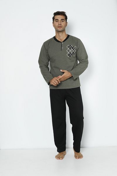 Ayans Pijama Σετ πιτζάμες με δύο κλωστές (χοντρό) μακρυμάνικο