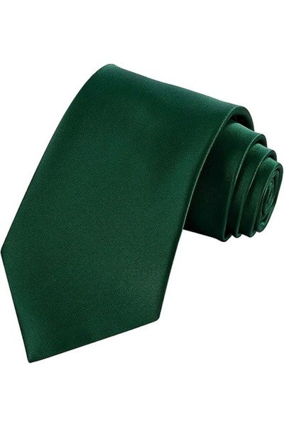 Trenderrs Men's Satin Tie Handkerchief And Silver Steel Tie Clip Set