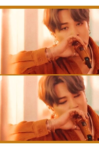 Universal Jimin πορτοκαλί και κίτρινη αισθητική Ζωγραφική Ξύλινη αφίσα Διακοσ...