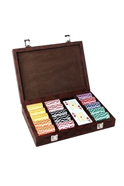 SSHediyelik حقيبة بوكر جلدية 300 قطعة