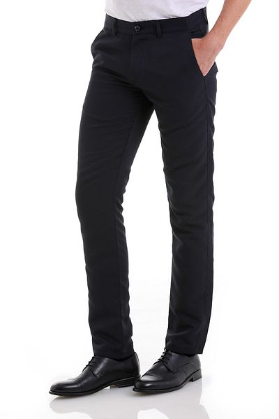 Hatemoğlu Navy Blue Slim Fit Patterned Side Pocket Canvas Pants