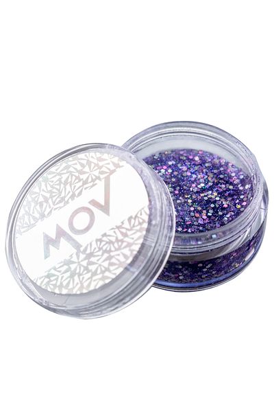 MOV Shiny Glitter Gel Form Face Makeup - Body & Hair No:1 Purple