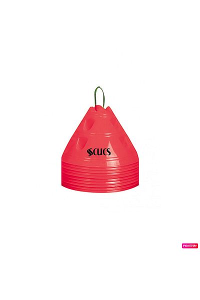 SCUCS SCX-1082 وعاء تدريب كبير الحجم 16 قطعة 4 ألوان