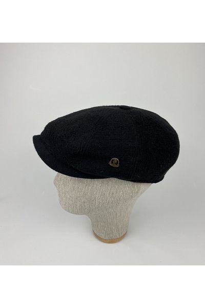 KARNAS ŞAPKA English Style Black Cap 2