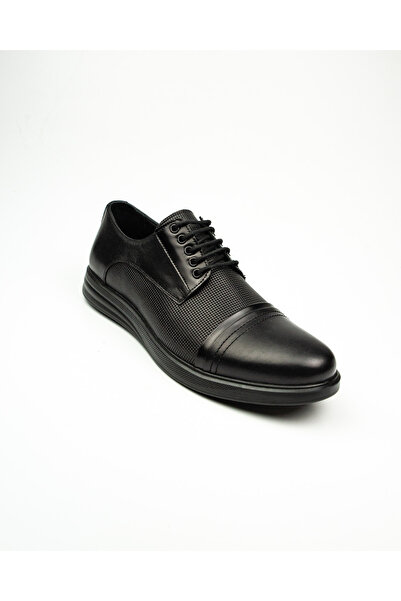 Nobel 1053 Чорні шкіряні класичні черевики для чоловіків