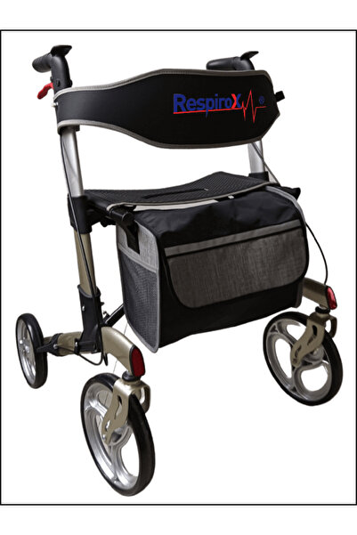 Respirox RR-04 Katlanabilir Lüx Alüminyum Rolatör Gri