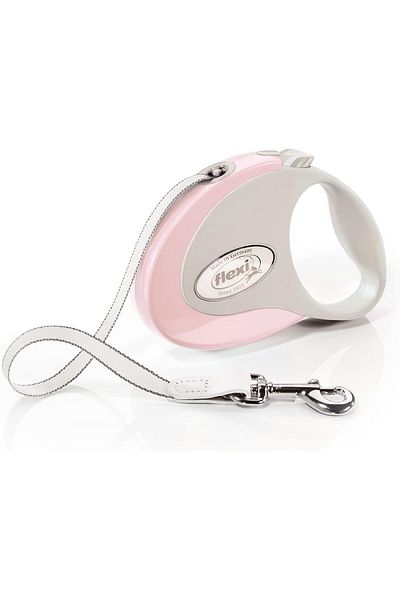 Flexi Steyle Automatic Pink Strip Walking Small 3 Meters