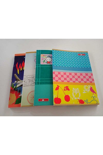 Mopak A5 CARTON COVER 100 SHEETS SCHOOL NOTEBOOK 3 PIECES