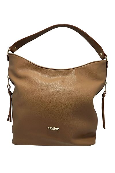 Armine Women's Large Capacity Multi-Compartment Shoulder Bag 358 tan