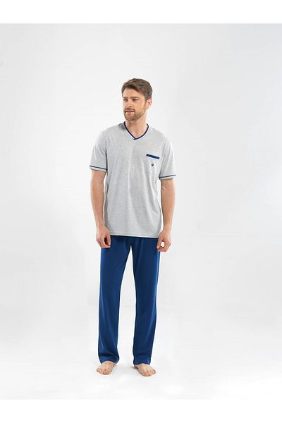 Blackspade Men's Pajama Set - 7831 - Gray Melange