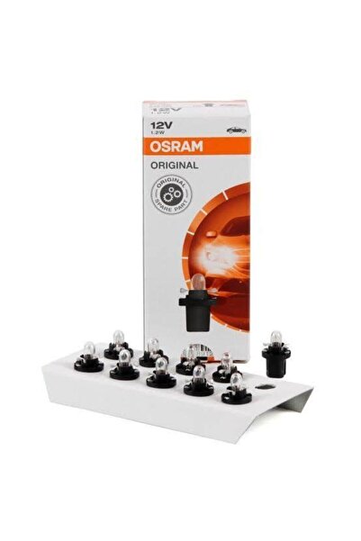 Osram 2721mf Siyah Soketli Mini Dipsiz Gösterge Ampul 12v 1.2w 10 Adet