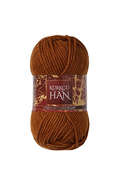Kürkçü Han Decor Hand Knitting Yarn 5 Pack Caramel