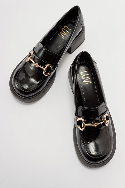 Luvi Sono Siyah Rugan Kadın Ayakkabı