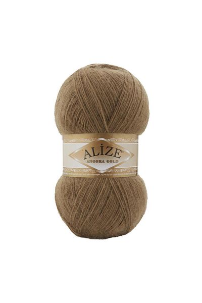 Alize Angora Gold Tan Color Hand Knitting Yarn - Color Code 466